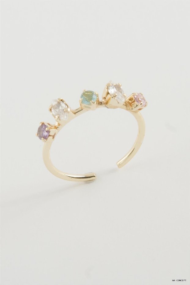 CONCEPTA Oval Ring with Colored Stones (164902), Yellow