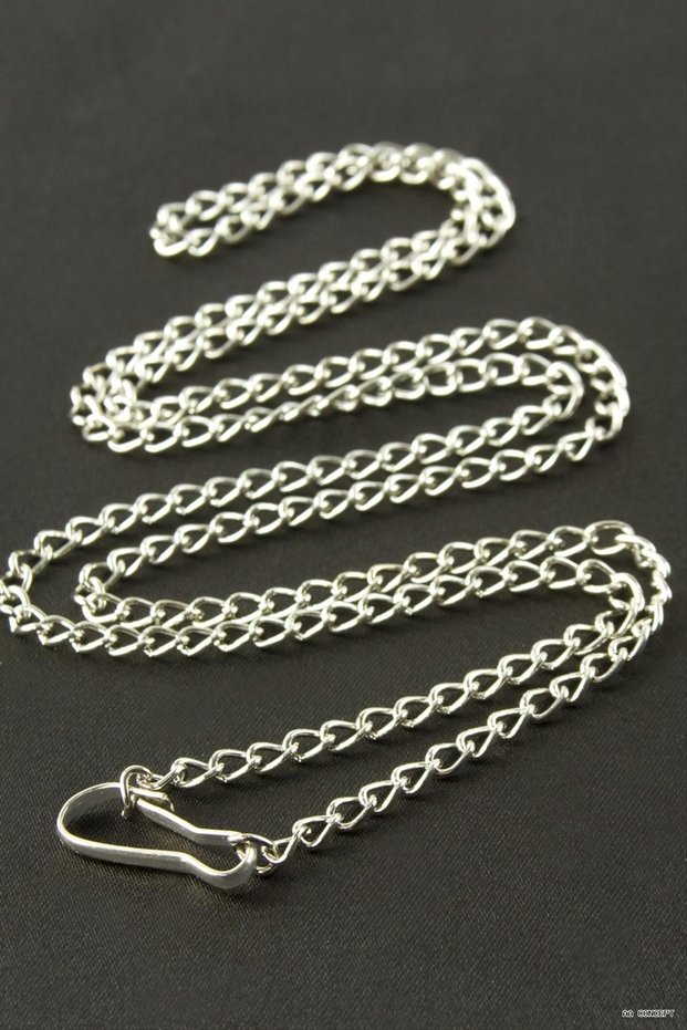 Concepta Flat Necklace Large 65 cm (03142) Silver Color