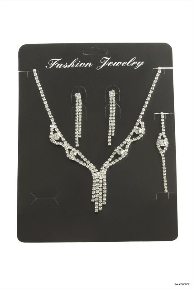 Concepta Pendant with Stone Set (04452) Silver Color