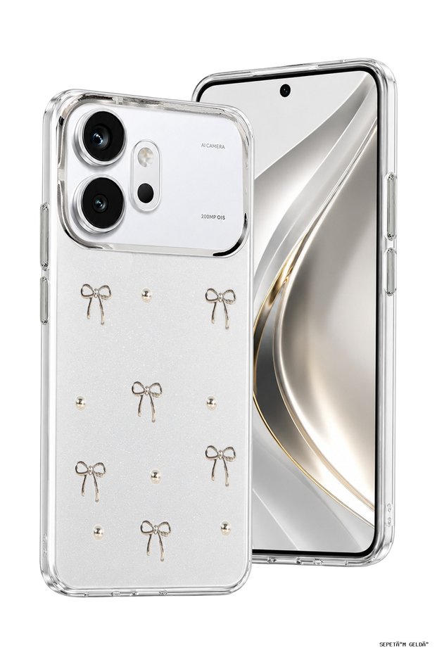 SPT-GLD غطاء مزخرف بفيونكة لهاتف Honor 600 - (24140) نمط 5