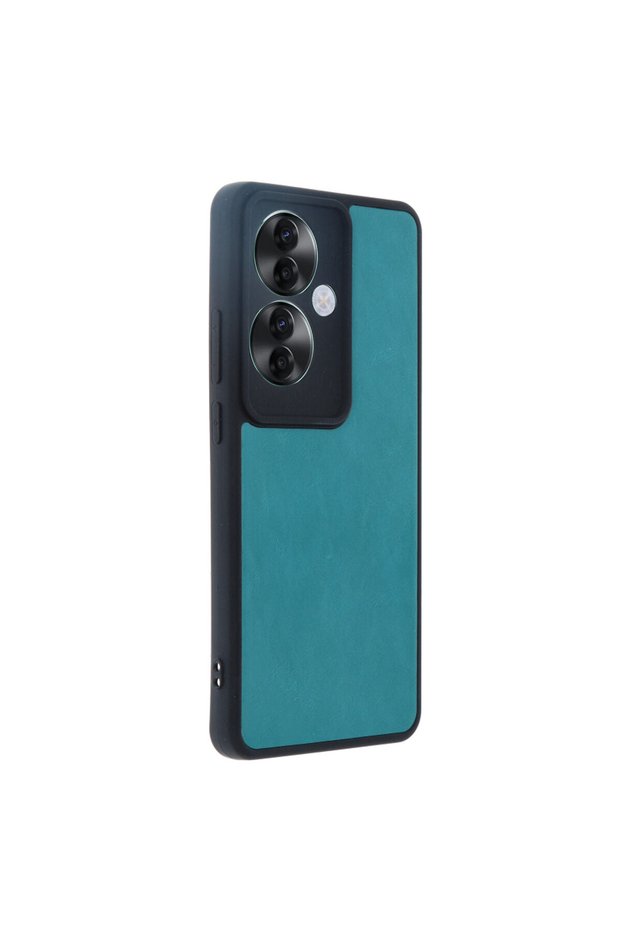 Oppo Reno 11F Compatible Case Aras Leather Cover - Light Green