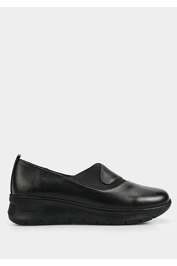 Black Leather Women's Shoes
