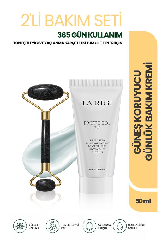 Anti-Aging Sunscreen Set, Radiance Without Flaws with a Natural Facial Massager