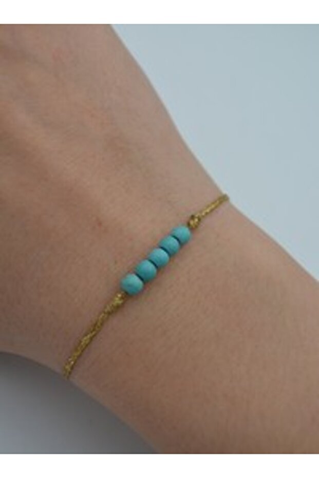 Turquoise Stone Bracelet - Multicolor -