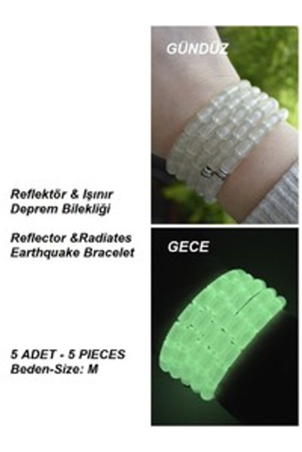 Reflective Bracelet Five-Pack m - Multicolor -