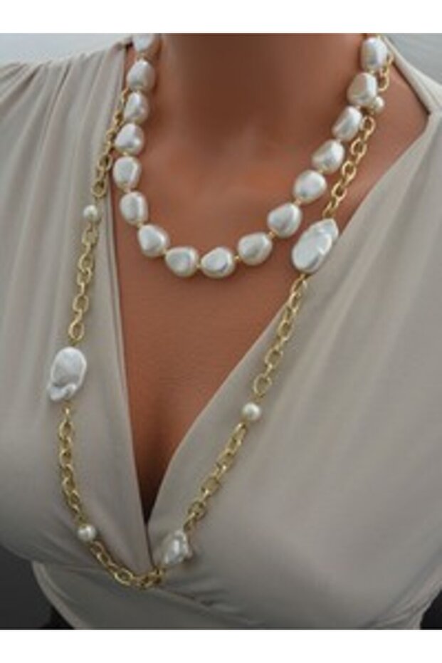 Necklace - Gold Color -