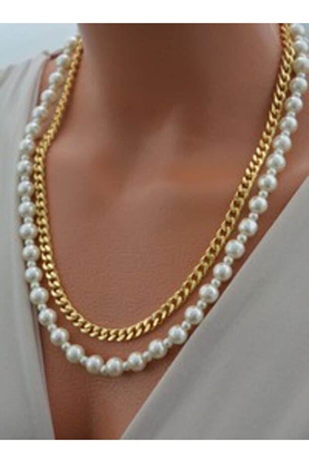 Necklace - Gold Color -