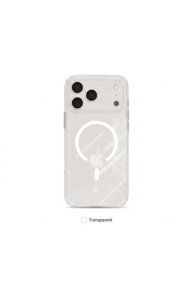 Space II Magnet Series Transparent MagSafe Compatible Phone Case - Anti-Yellowing & Shockproof Cover for iPhone 18 Pro Max