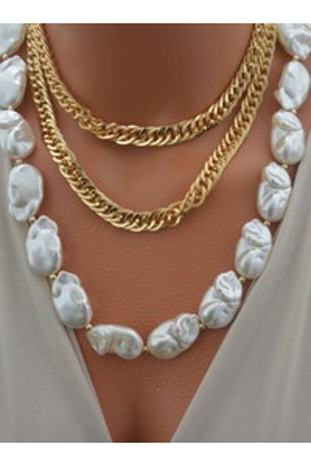 Necklace - Gold Color -