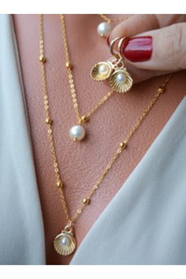 Jewelry set - gold color -
