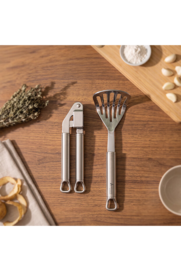 Protools 2-Piece Potato and Garlic Masher Set