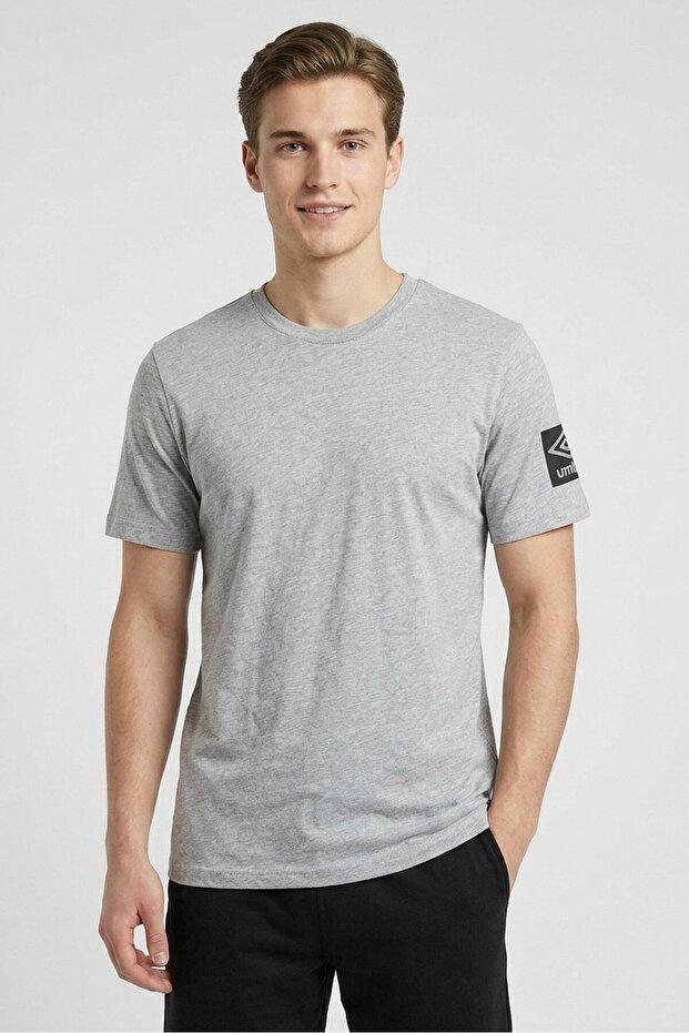 Men Sportswear Fit Short Sleeve Outdoor T-Shirt, Grey