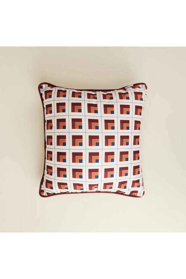 Soft Brick Kırlent - Bej - 45x45 cm