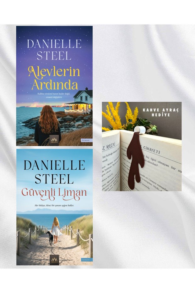 Behind the Flames / Safe Haven / DANIELLE STELL / Bookmark Gift with the Figure of the Spilled Coffee