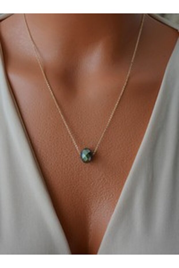 Crystal Necklace - Gold Color -