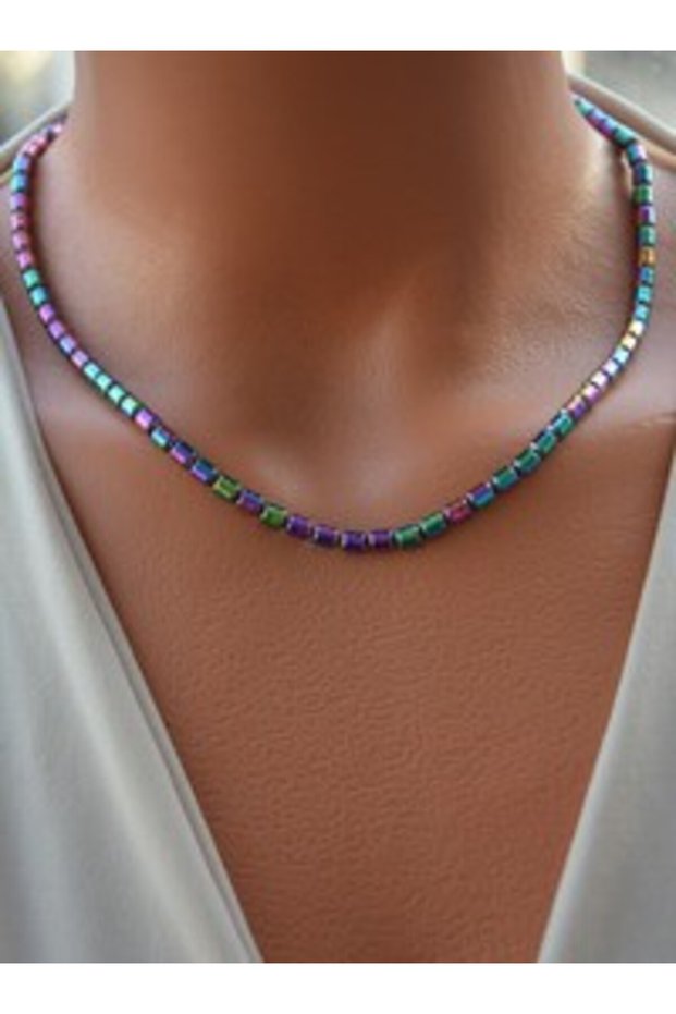 Hematite Necklace - Multi-Colored