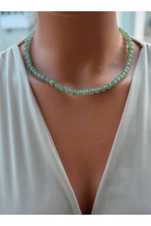 6mm Aventurine Necklace - Multicolor -