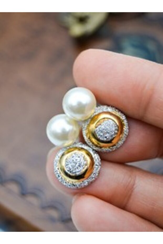 Special Design Earrings - Gold Color -