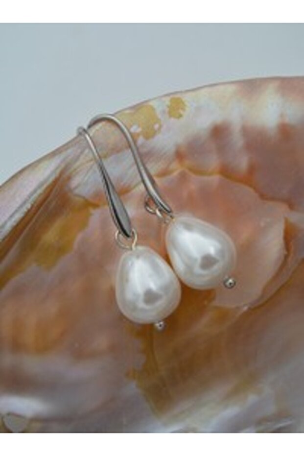 Majorca Pearl Earrings - Silver Color -
