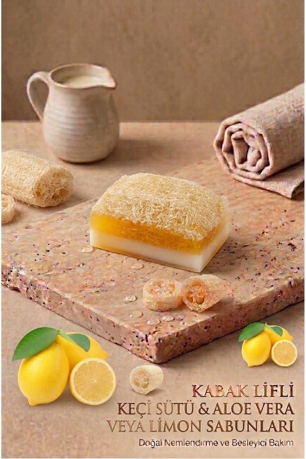 Pumpkin Fiber Goat Milk & Lemon Soap – Natural Exfoliating & Brightening Skin Care