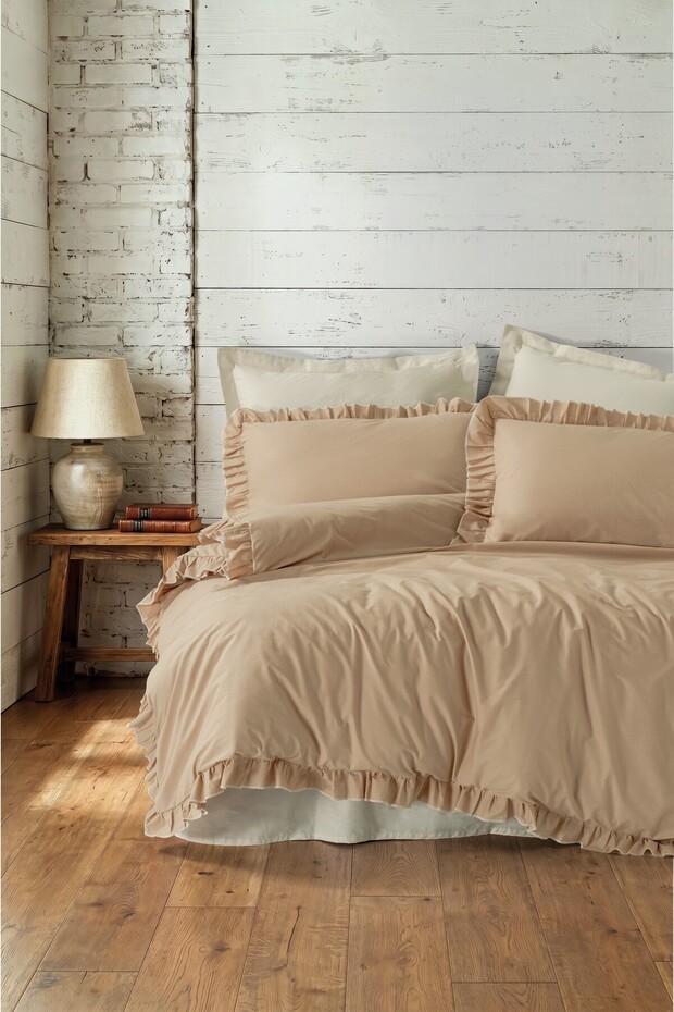 Maison Double Duvet Cover Set Lova Caramel-Beige