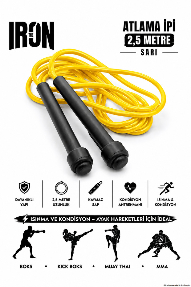 Jump Rope for Boxing, Kickboxing, Muay Thai, Mma and Combat Sports (2.5 m)