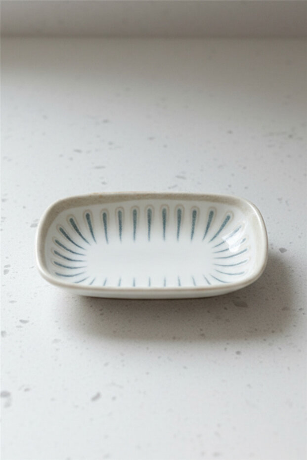 Valencia Square Boat Plate 12cm Digital Sierra