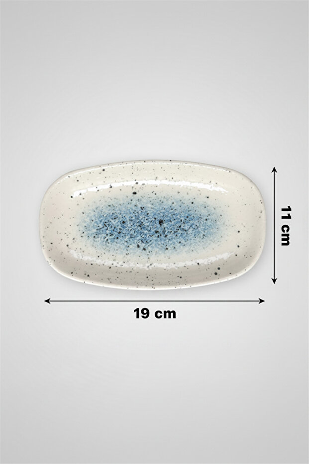 Valencia Oval Kayık Tabak 19cm Digital Splash