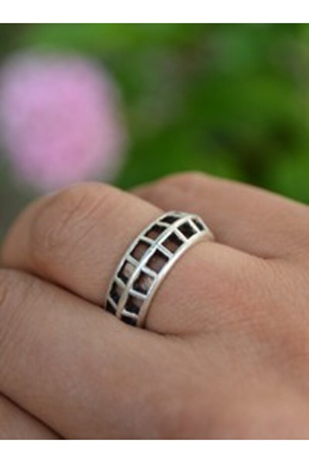 Bohemian ring - silver color -