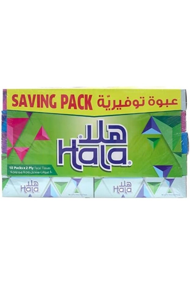 مناديل وجه مزدوجة 76 قطعة (عبوة من 10)