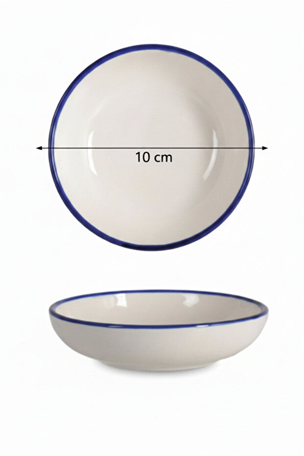 Valencia Bowl Shallow 10cm Rim Navy Blue