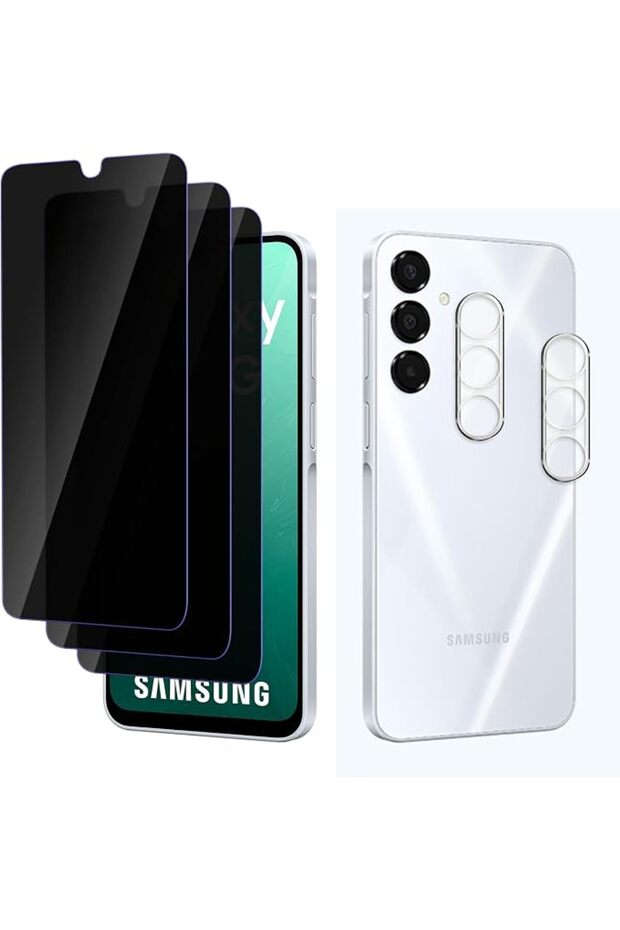 [5-Pack], Privacy Full Coverage Screen Protector for Samsung Galaxy A16,Camera Lens Protector,9H Ant