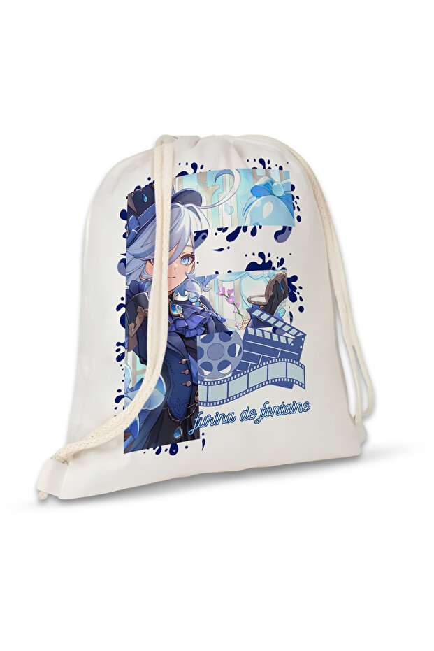 Genshin Impact Furina Drawstring Backpack 35X40 cm