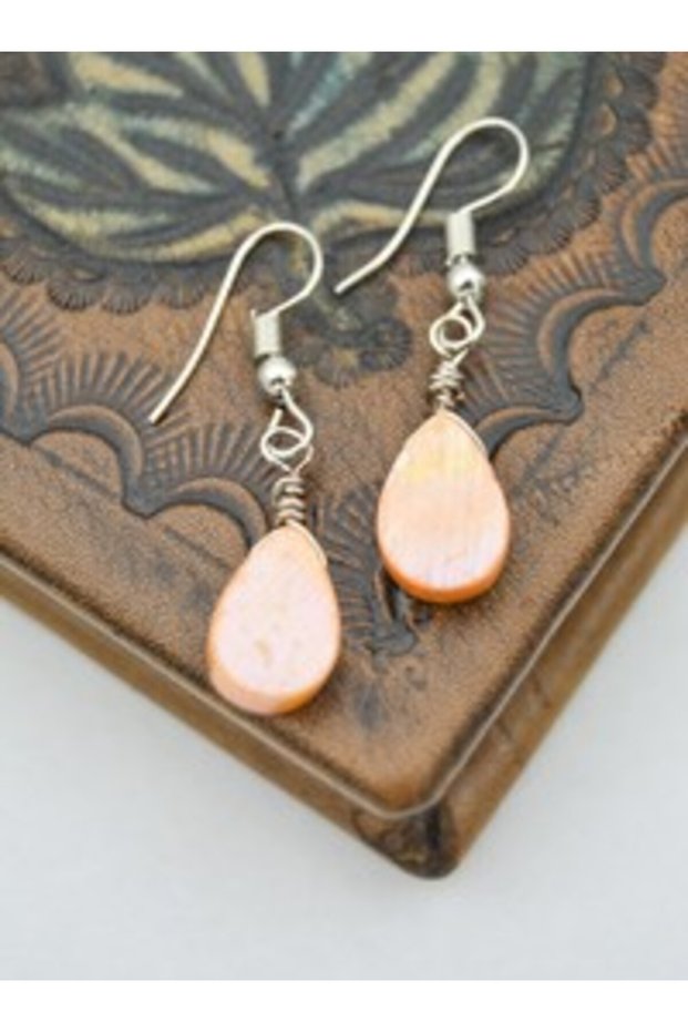 Natural Stone Earrings - Multicolored -
