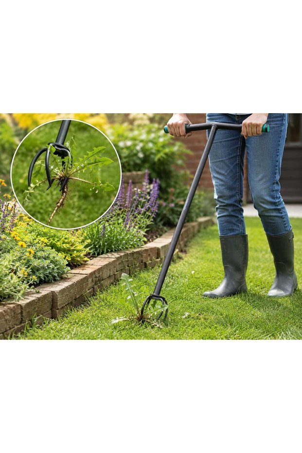 Manual weed and root puller