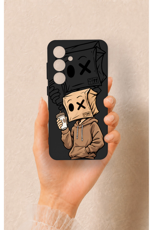 Samsung S24 Compatible Coffee Break Patterned Silicone Case