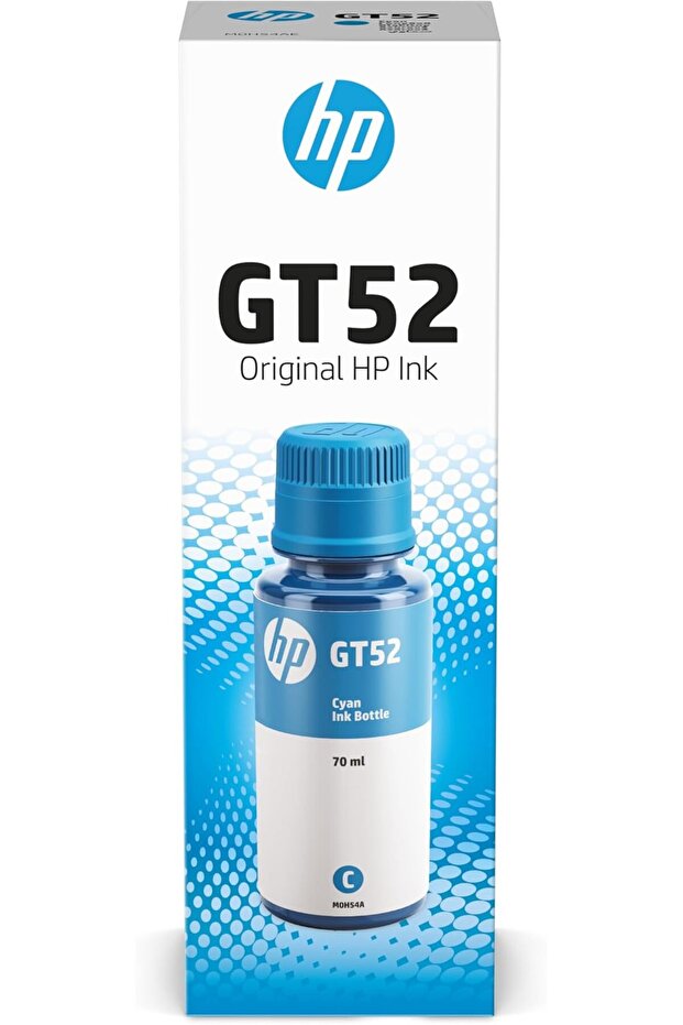 زجاجة حبر أصلية من إتش بي GT52 باللون السماوي [M0H54AE]