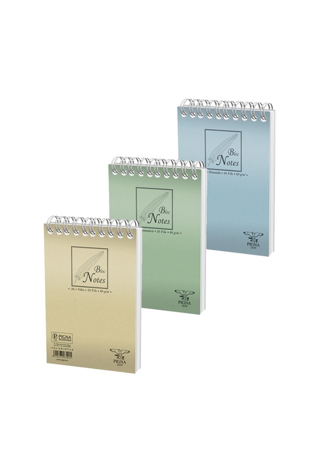 A6 50-sheet notepad, basic, spiral, mathematical 1 pc