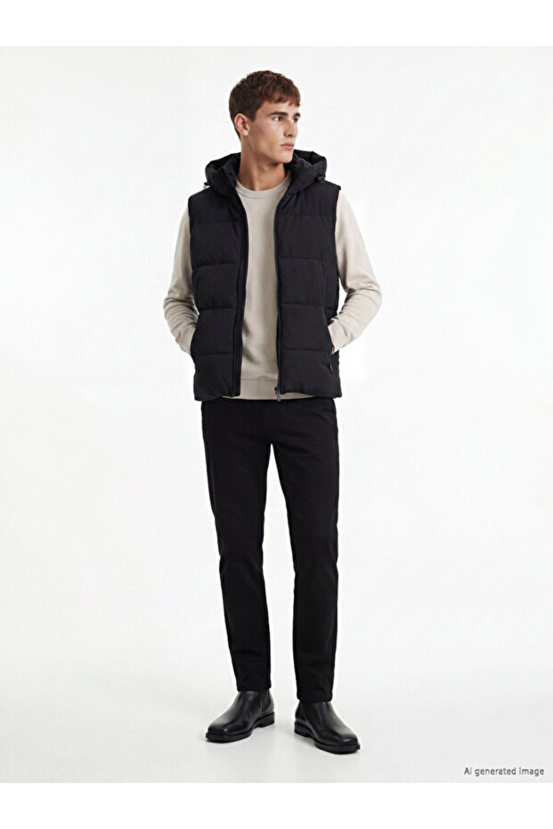 Esvab • Modern & Distinctive Standard Fit Hooded Men's Puffer Vest