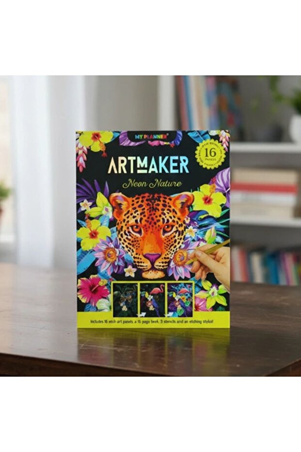 Artmaker Magnificent Mandalas Scratch Painting Set – 16 Panels, Mandala Scratch Art Kit with Stencils and Pens