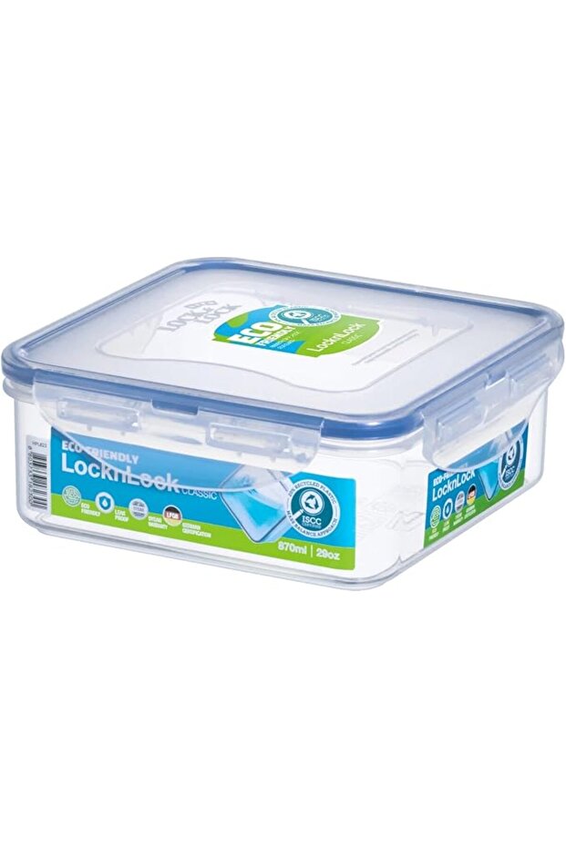 Square Short Food Container 870Ml