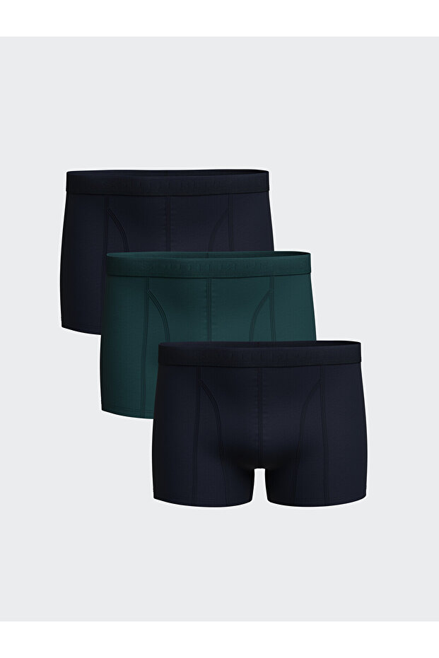 Ozmarka New Season Standard Fit Cotton Flexible Men's Boxer 3-Pack