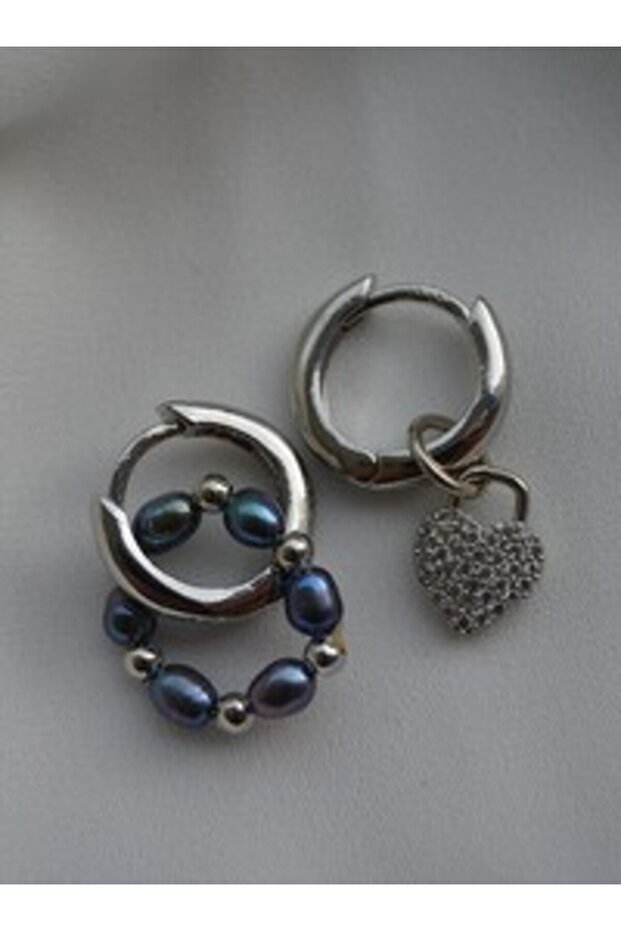 Pearl Earrings - Silver Color -