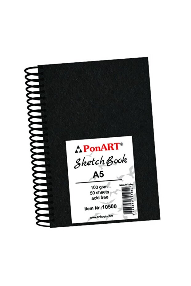 Sketch Book 100 Gr A5 50 Sheets (Side Spiral Bound)