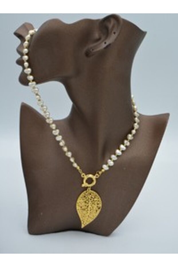 Pearl Necklace - Gold Color -