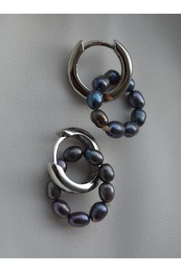 Pearl Earrings - Silver Color -
