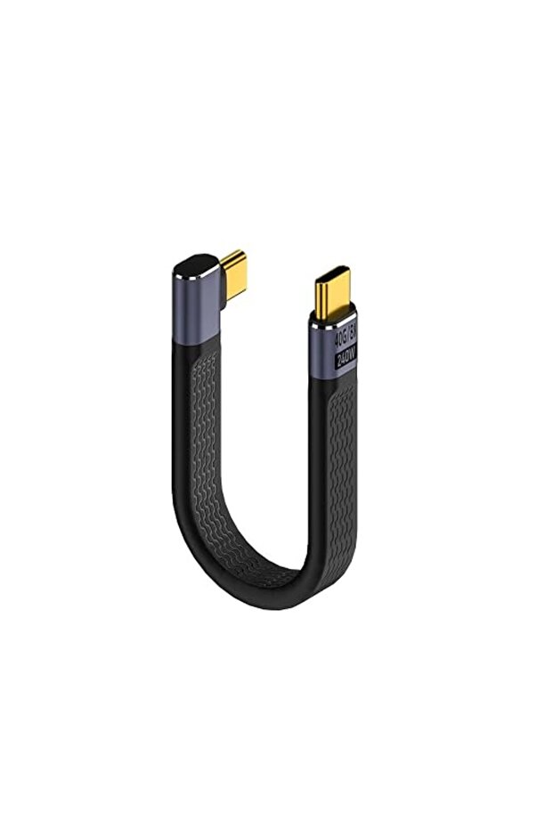 كابل USB C قصير، شحن سريع 240 واط، كابل USB4 بسرعة 40 جيجابت في الثانية متوافق مع واجهة ثندربولت 4/3
