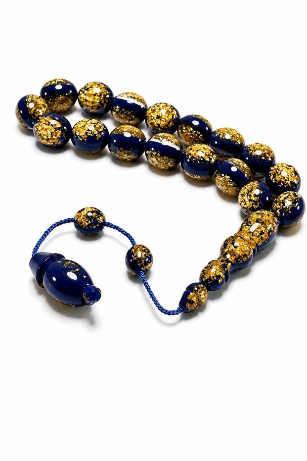 Maskot Efe Boy Prayer Beads Premium Design Men's Prayer Beads with Gold Particles