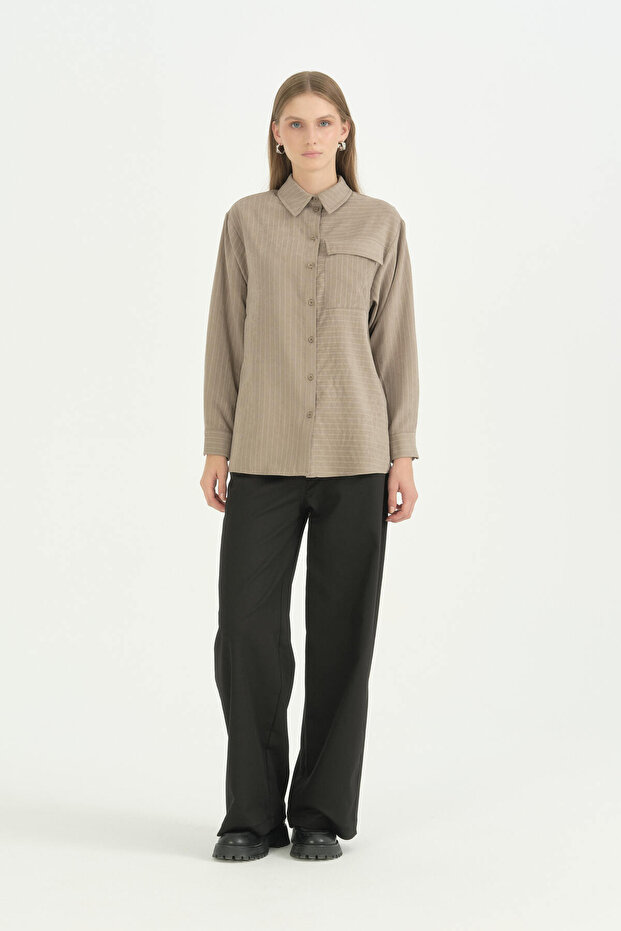 Oversize Fabric Comfortable Oversize Sportswear - Mink
