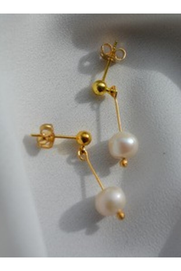 Pearl Earrings - Gold Color -